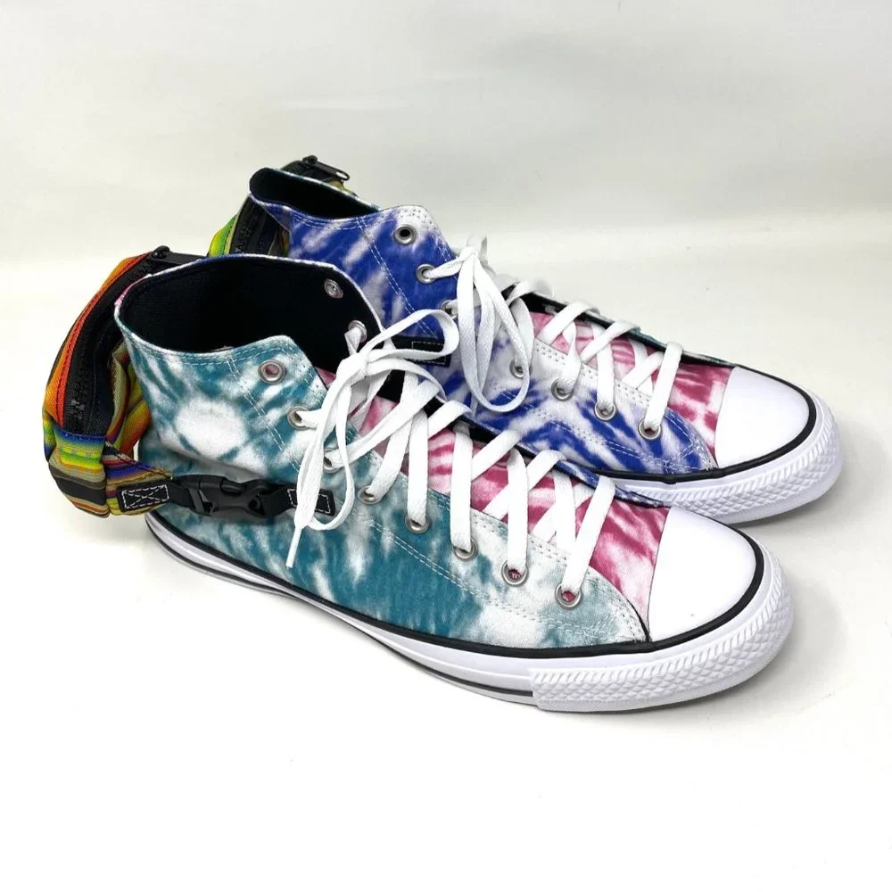 CONVERSE Shoes Mens Size 168265C CTAS BUKLE UP HI Malachite Pink Canvas Sneakers - Picture 2 of 7
